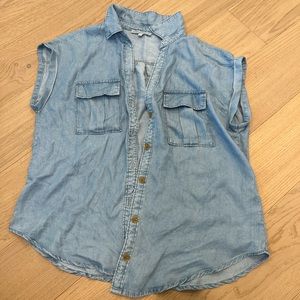 Button up denim shirt